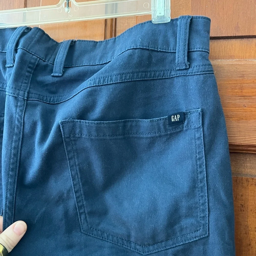 GAP Navy Blue Stretch Chino Pants 32x30 Straight Leg Workwear Casual Mens